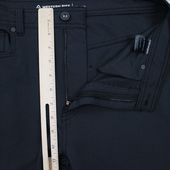 Western Rise Diversion Pants Mens 31 Black 4 Way Stretch Ultra-Soft w/32" inseam - Picture 8 of 14
